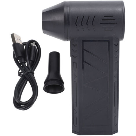 Ventilador de turbina portátil e inalámbrico con motor sin escobillas: potente secador y recolector de polvo eléctrico para mascotas, plantas y uso doméstico, 5000 mAh, aluminio, 326 g