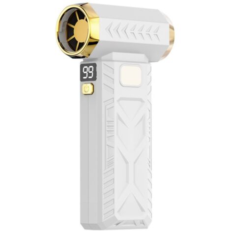 Ventilador eléctrico portátil potente, 250.000 RPM, aspiradora de polvo, carga USB-C, soplador turbo sin escobillas de 53 m/s.