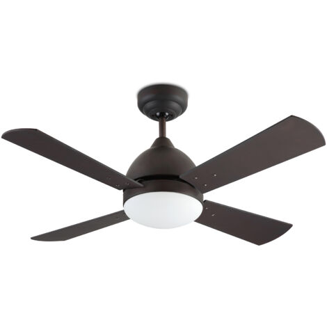 Ventilador IP20 Borneo E27 15W Marrón Wengue Madera haya