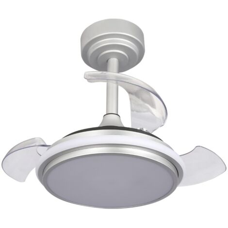 Ventilador LED aspas plegables Antila Mini XS CCT (35W)  Gris