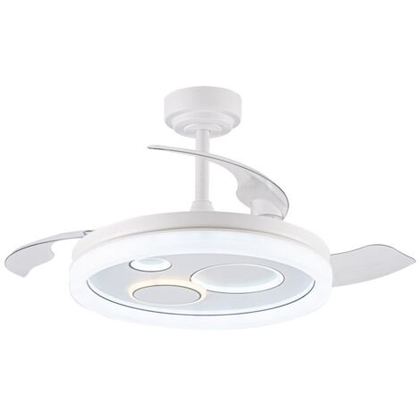 Ventilador LED aspas plegables Naira Blanco 50W 6000Lm CCT