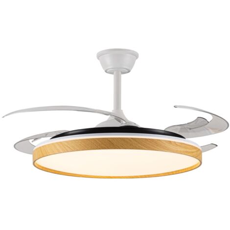 Ventilador LED aspas plegables Panam L 80W 8000Lm CCT