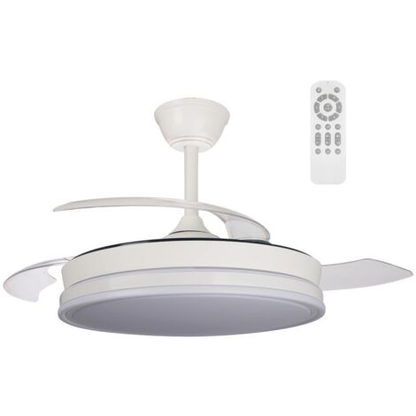 Ventilador LED aspas plegables Surpino Blanco CCT Dim (45W)