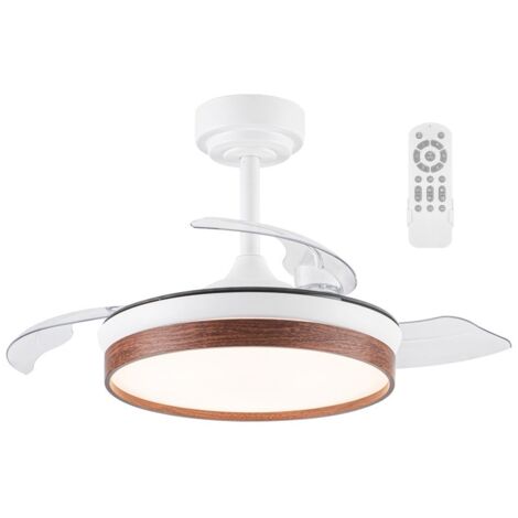Ventilador LED aspas plegables Tamero Mini Cerezo CCT Dim (46W)