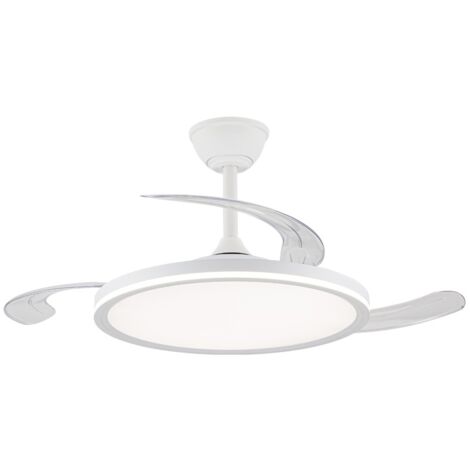 Ventilador LED aspas retráctiles Astor 45+9W 5565Lm CCT Dim