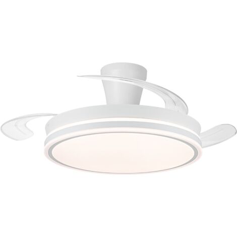 Ventilador LED aspas retráctiles Supereco Long 45W 4400Lm CCT