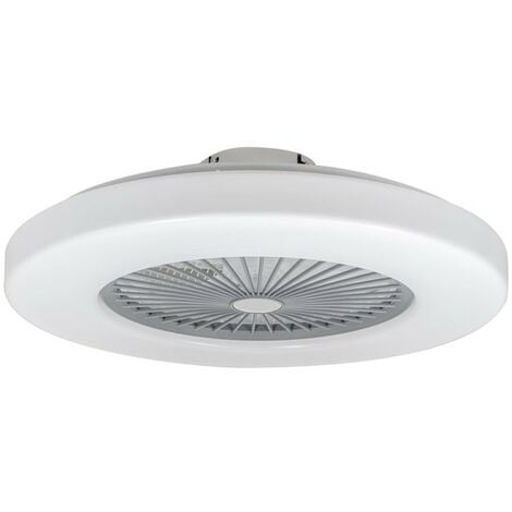 Ventilador de techo Flusso con lámpara LED, negro