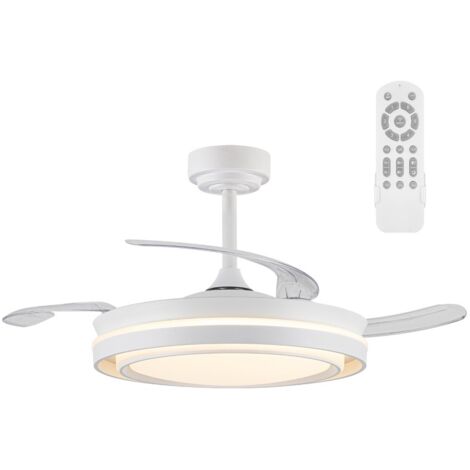 Ventilador LED con aspas retráctiles Bonalso CCT Dim (72W)