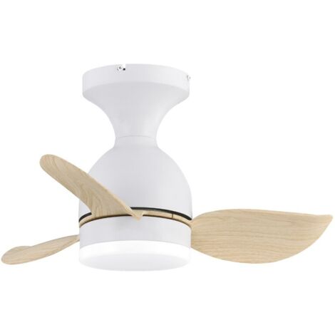 Ventilador LED Julie Blanco Madera 20W 2000Lm CTT Dim
