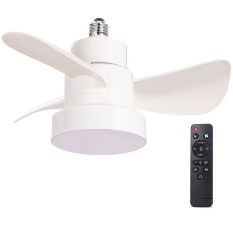 Ventilador LED rosca E27 Debu Blanco CCT Dim (15W)