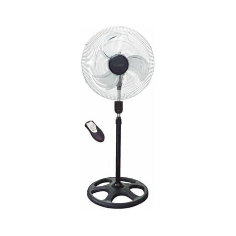Ventilador metálico de pie con mando 50cm 70W