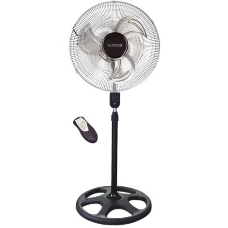 Ventilador metálico de pie Lumbo con mando Ø50cm 70W