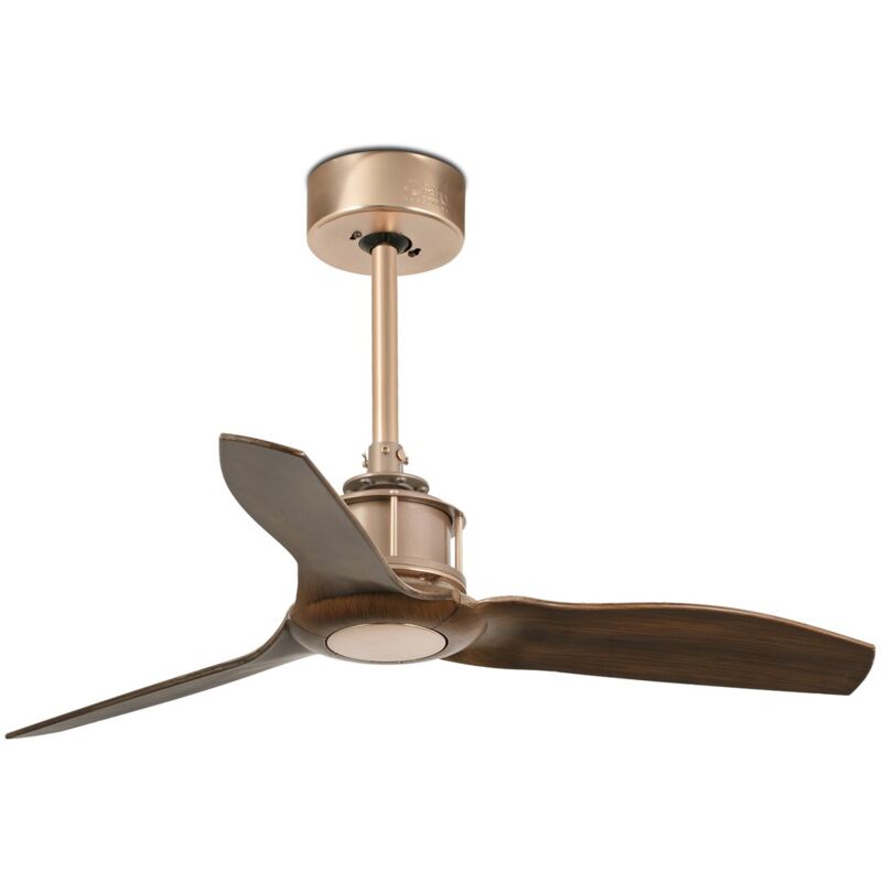 

Faro Barcelona - JUST FAN Ventilador de techo cobre/madera sin luz - COBRE