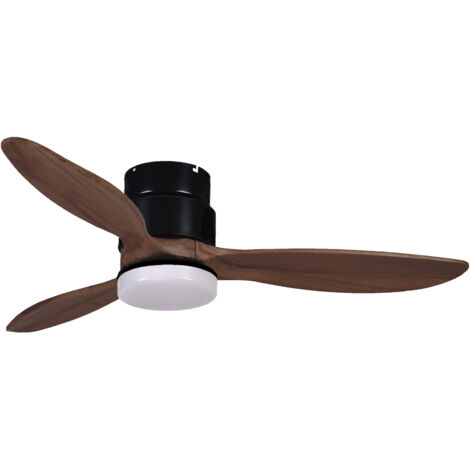Ventilador MISTRAL DC 35W LED SMD 24W 2212lm(1420lm)/2300lm(1480lm)/2360lm(1500lm) CRI80 2700K/3000K/4000K Madera Nogal Negro