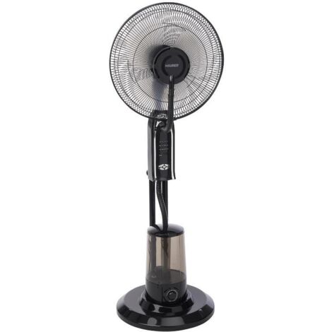 ventilador nebulizador, 3 aspas de gran tamaño ø 40 cm. motor cobre 75 watt. temporizador, mando a distancia ventilador con agua
