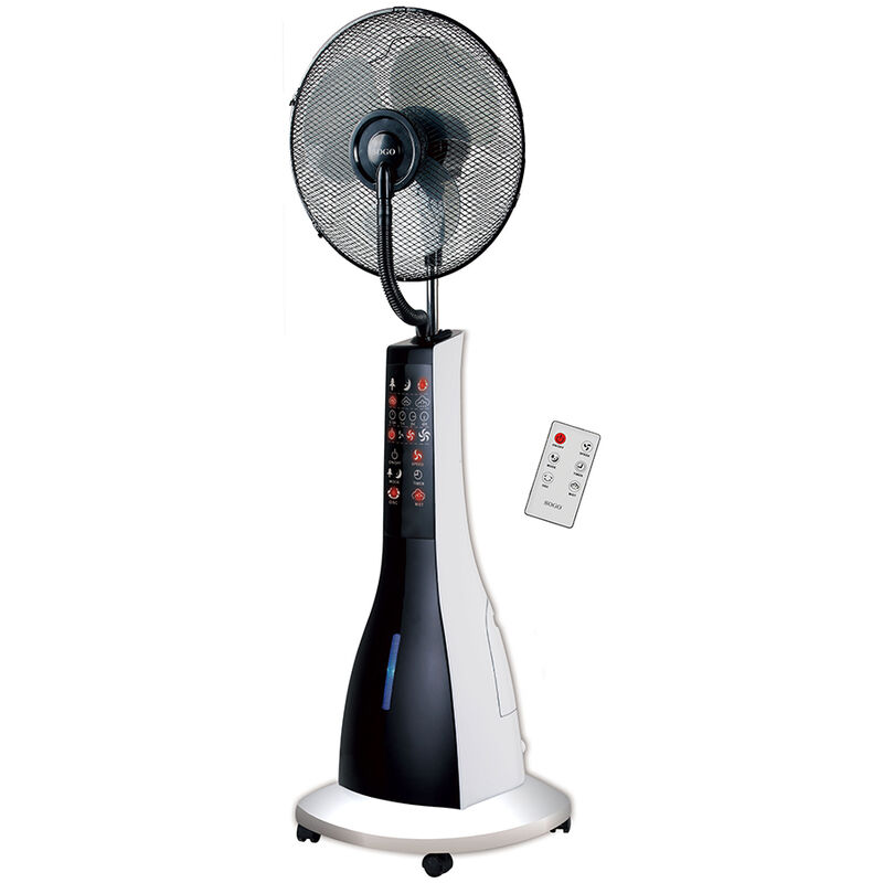 

Ventilador Nebulizador de Agua Terraza Exterior 90W Oscilante 3L Mando Distancia 40cm