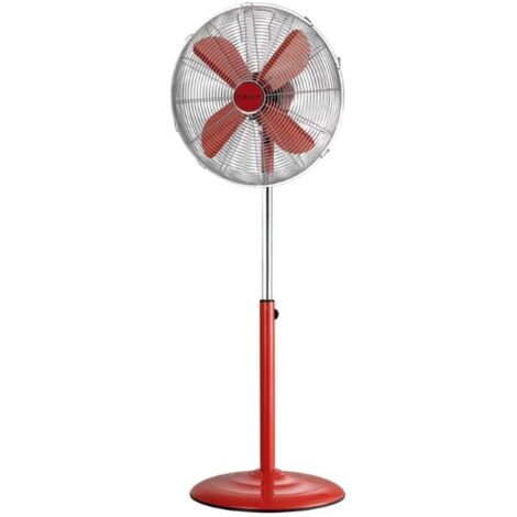 Ventilador Nevir PIE NVR-VPM40-R ROJO METALICO