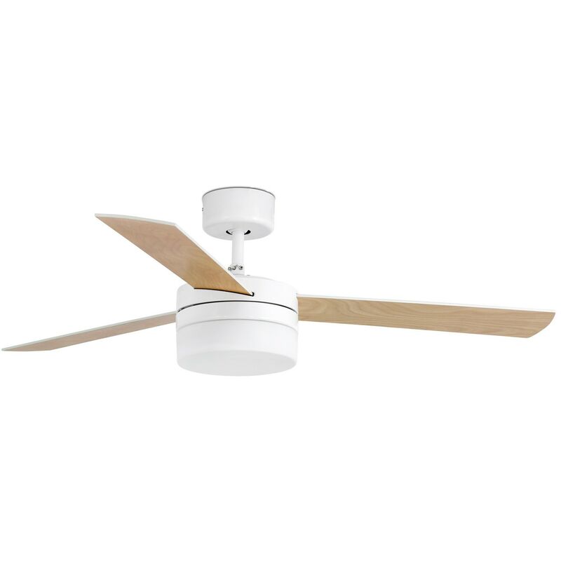 

Faro Barcelona - Ventilador de techo con luz Panay 33607 - BLANCO