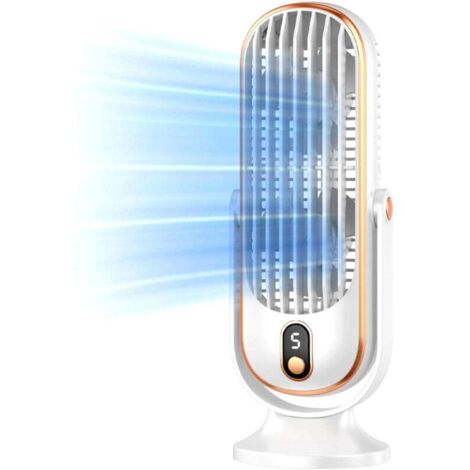 Ventilador para dormitorio, ventilador de escritorio sin aspas de 5 velocidades, ventilador de escritorio, ventilador de refrigeración silencioso