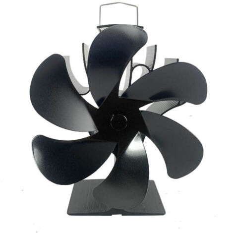 Ventilador para estufa de leña y chimenea - Funciona con calor, silencioso, 6 aspas
