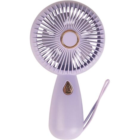 Ventilador pequeño portátil, ventilador personal portátil - Ventilador de mano recargable - Ventilador portátil con luz de colores