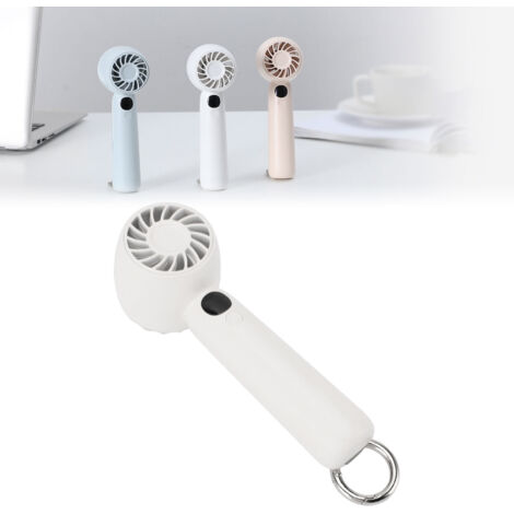 Ventilador personal portátil VentoModel con 5 velocidades, pantalla digital, bajo nivel de ruido, color blanco – Ideal para viajes y acampadas.