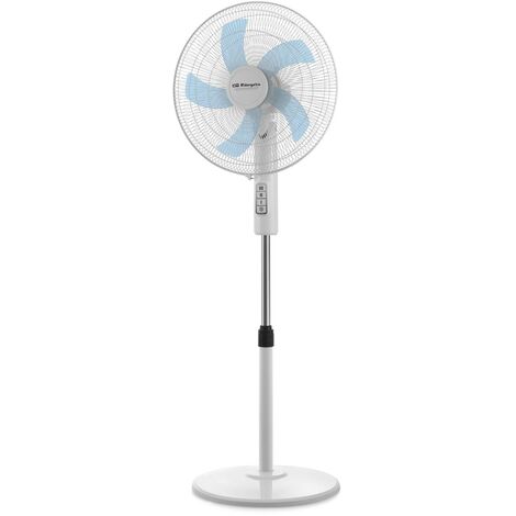 VENTILADOR PIE BASE REDONDA BLANCO Ø 40 CM 45 W