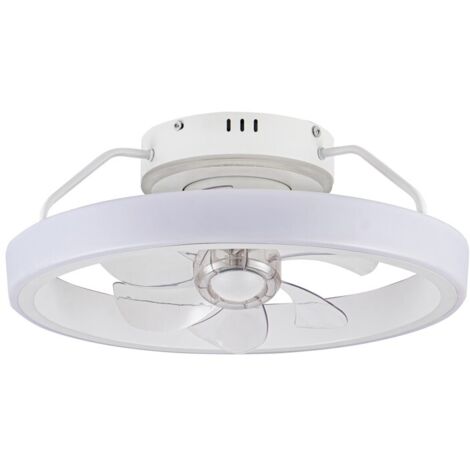 Ventilador Plafón LED Dinirot Blanco 50W 4800Lm. CCT Dim