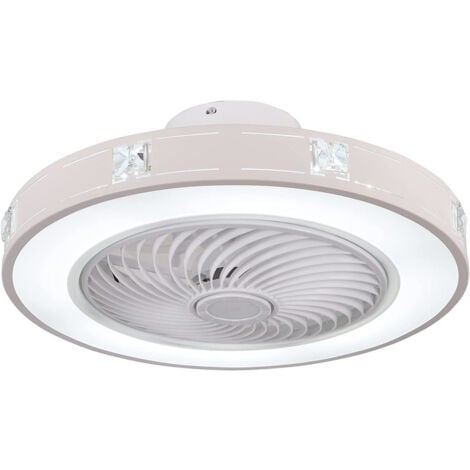 Ventilador LED Perla Mini Blanco CCT (35W) - Wonderlamp 