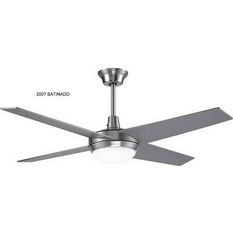 

Akunadecor - Ventilador plata con luz DIANA 107 cm. mando a distancia incluido, de Narvi