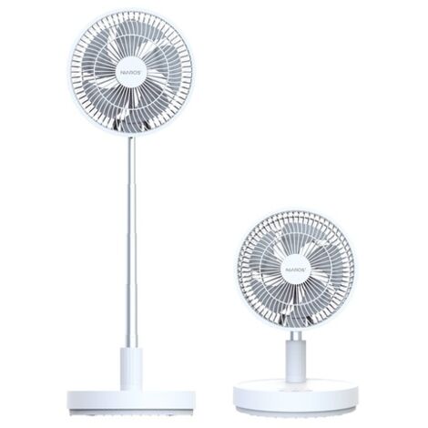 Ventilador portátil de pie "Ankro" plegable (7W motor DC 5V) color blanco