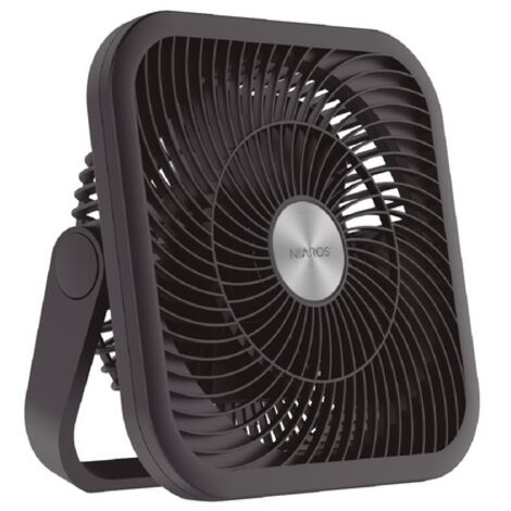 Ventilador portátil "Rayna" multifunción (9W motor DC 5V) color negro