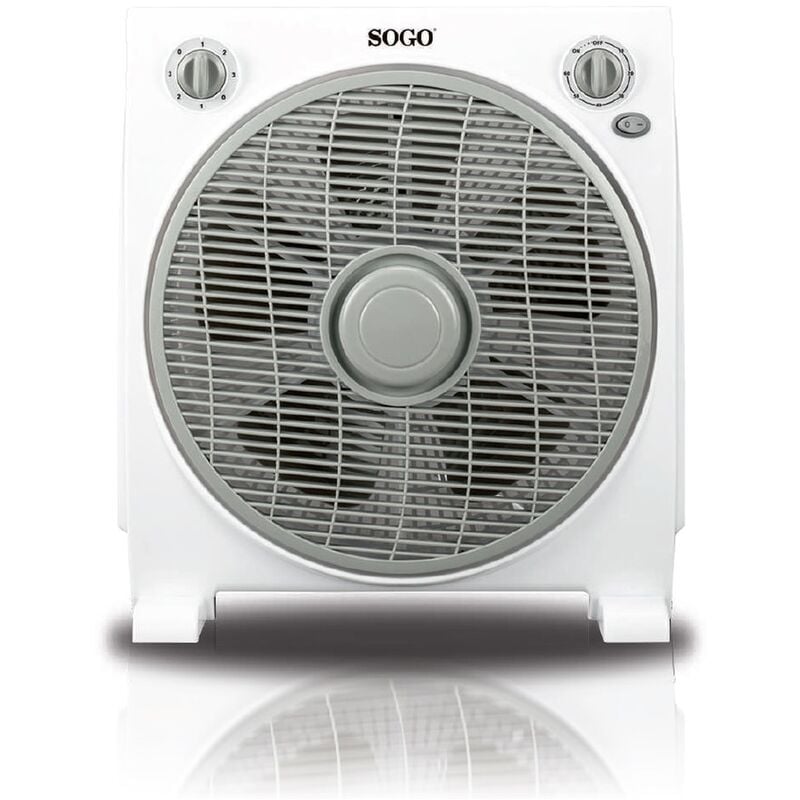 

Ventilador Silencioso de Mesa 45W Multidirección 3 Velocidades Temporizador 30cm