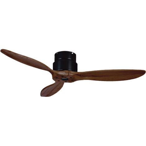 Ventilador sin luz MISTRAL  DC 35W Ø132cm Madera Nogal Negro