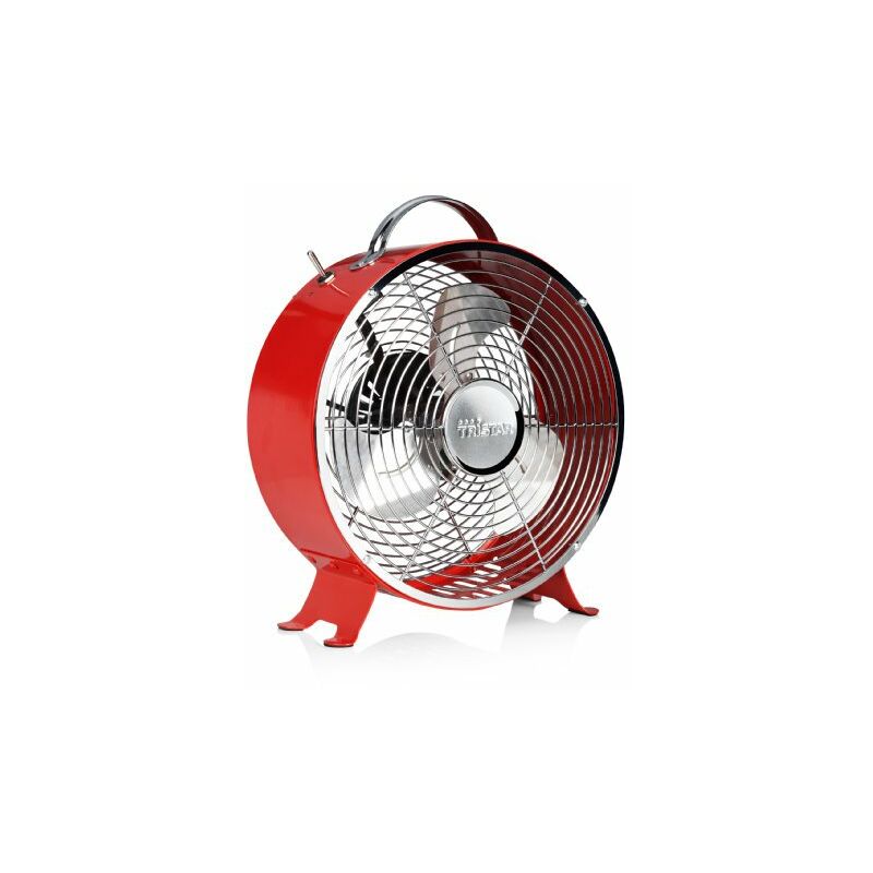 

Ventilador Retro Metalico Mesa Rojo 25 Cm 20 W