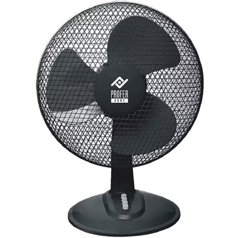 VENTILADOR SOBREMESA NEGR 50W - 40 CM