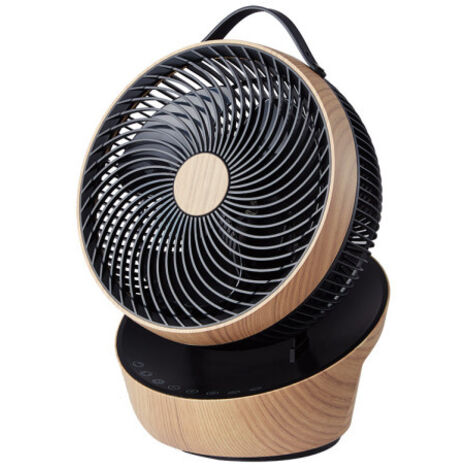 Ventilador Sobremesa Petirrojo Negro/madera 25w 12vel 3asp Motor Dc