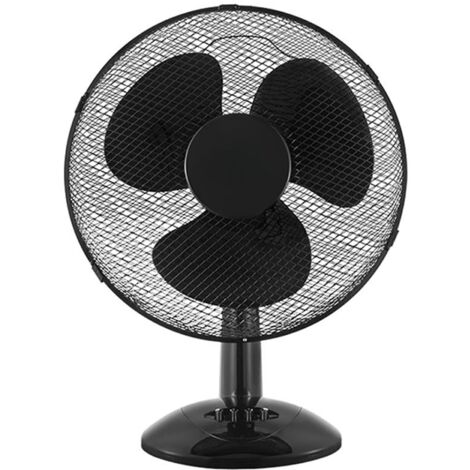 Ventilador sobremesa Pizarro grande 40W 3 velocidades fijo y rotatorio