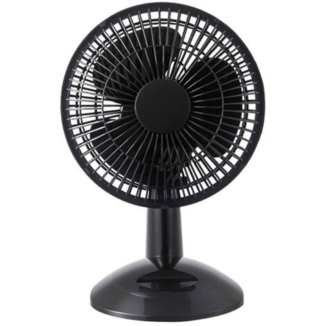 Ventilador sobremesa Pizarro mini 20W 2 velocidades orientable negro