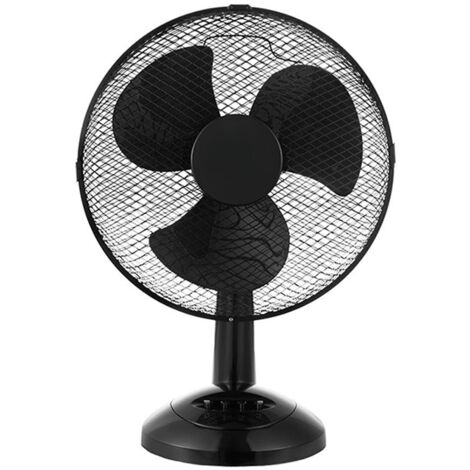 Ventilador sobremesa Pizarro negro 35W  3 velocidades  Orientable