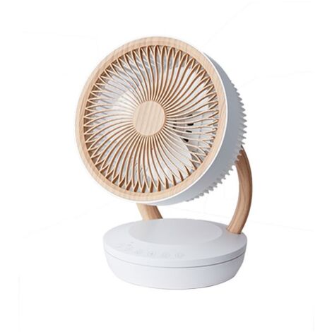 Ventilador sobremesa Ruiseñor motor AC 45W blanco madera