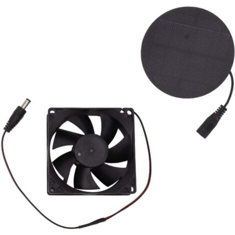 Ventilador solar de 3 W para gallineros e invernaderos: mini ventilador extractor silencioso y de bajo consumo, sin marca.