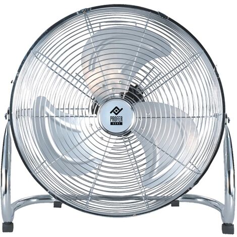 VENTILADOR SUELO INCLINABLE CROMADO 90W - 40 CM