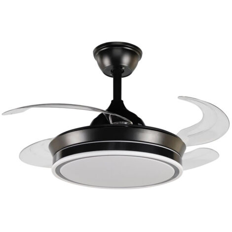 VENTILADOR TECHO 39W TRACE NEGRO Ø91