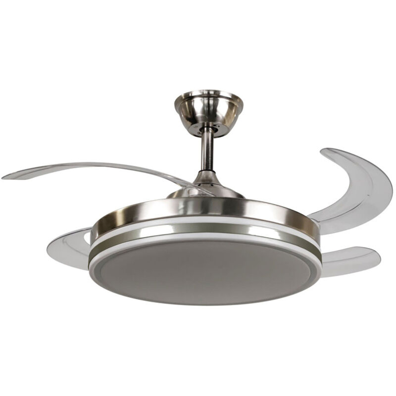 Ventilador Techo 59w Trace Niquel Ø107