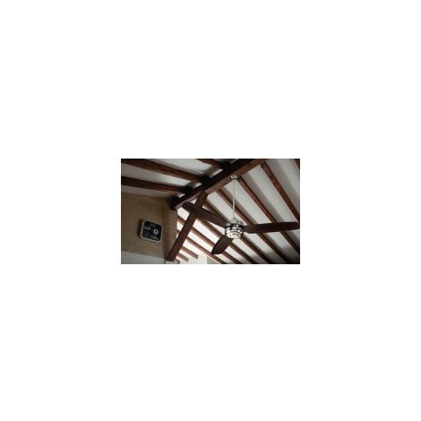 Ventilador techo cromo palas wengue 50989 cr