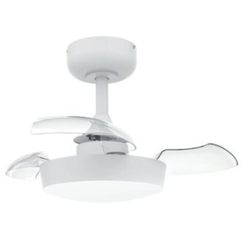 Ventilador techo DC Nacala con luz CCT regulable y mando Ø55 Blanco