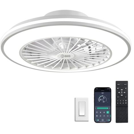 VENTILADOR TECHO ELCO PV49C LUZ LED