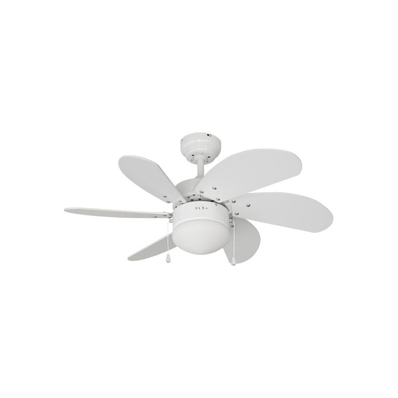 

Ventilador de techo Aral Blanco 76cm 6 Aspas - EDM