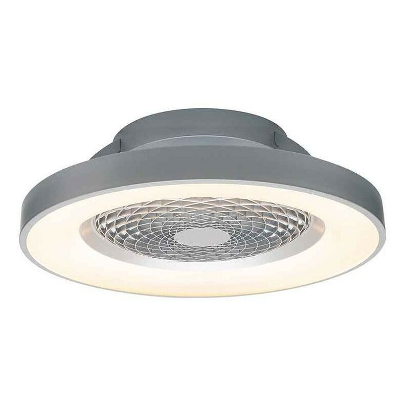 

Ventilador conexion App TIBET plata led dimable, con motor DC - Mantra